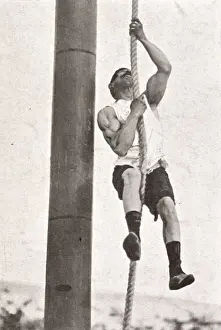 Staged Prints: Rope Climbing - Olympic Games 1906