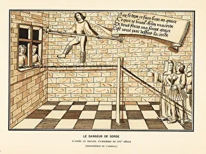 Diversion Prints: Rope dancer from a 16th century book of emblems