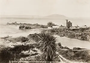 Rororua Lake, showing Mokoia Island, New Zealand