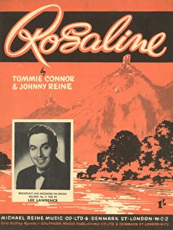 Images Dated 29th August 2017: Rosaline - Music Sheet Cover