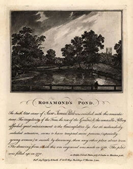 Images Dated 26th February 2020: Rosamonds Pond, St. James Park, circa 1758