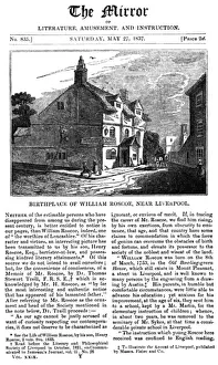 Roscoe Prints: Roscoes Birthplace