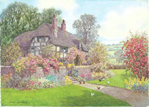 Matthews Prints: Rose cottage