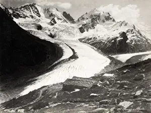 Roseg glacier, Bernina mountain range, Switzerland