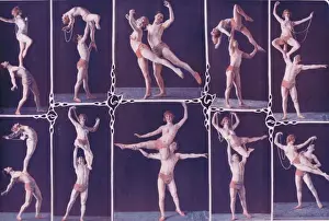 Roserary and Capella in typical dancing poses from a show in