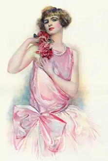 Romance Prints: Roses and the Bud by Basil Woodhouse