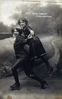 MonoMania Images Gallery: Rosey Anslow & Ella Grahame music hall roller-skaters