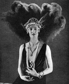 Images Dated 1st December 2011: Rosita Forbes at the Jewels of Empire ball`