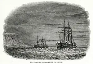 Darkness Prints: The Ross Arctic Expedition - the expeditions ships housed in for winter