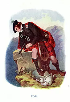Images Dated 27th February 2020: Ross, Traditional Scottish Clan Costume