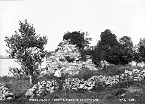 Melvin Prints: Rossclogher Abbey, L. Melvin, Co. Donegal