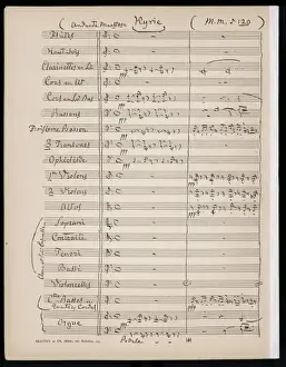 Rossini Prints: Rossini / Kyrie / Orch Score
