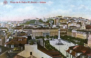 Images Dated 19th August 2016: Rossio Square, Lisbon, Portugal (Praca de D. Pedro IV)