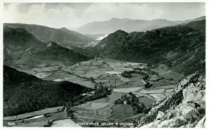 Skiddaw Prints: Rosthwaite Valley and Skiddaw - Lake District, Cumbria