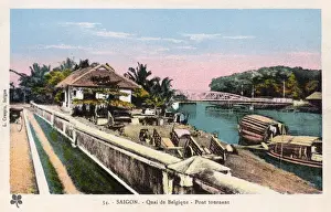 Quai Prints: The Rotating Bridge at the Belgian Quay, Saigon