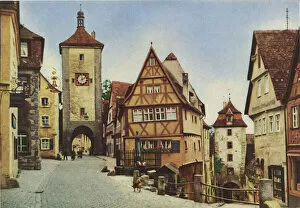 Cobblestones Collection: Rothenburg ob der Tauber, northern Bavaria, Germany