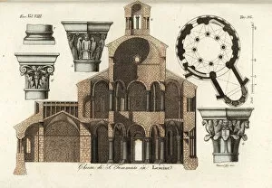 Reale Gallery: The Rotunda of Saint Thomas, Lombardy, 1823