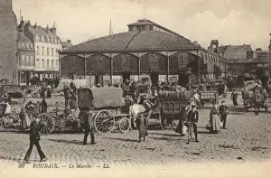 Market Place Prints: Roubaix - The Market