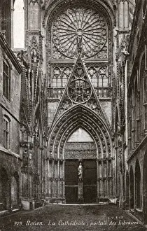 Perpendicular Prints: Rouen Cathedral, France - The Booksellers Doorway
