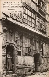 Doorways Prints: Rouen, France - Ancient House on Rue des Arpents