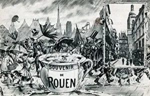 Rainy Prints: Rouen, France - a rainy and windy day!