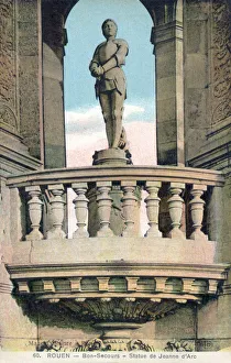 Images Dated 28th October 2019: Rouen, France - Statue of Joan of Arc at Bonsecours