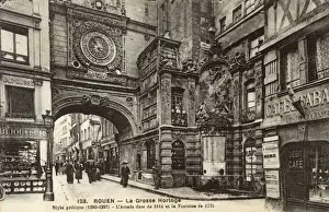 Arcade Prints: Rouen - La Grosse Horloge (Great Astronomical Clock)