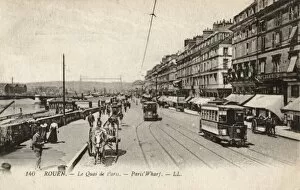 Images Dated 5th January 2011: Rouen / Quai De Paris 1905