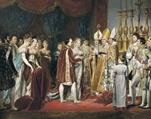 Archduchess Gallery: ROUGET, Georges (1784-1869). The Marriage of Napoleon