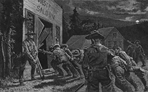 Cowboys Prints: Rough Cowboys in Town