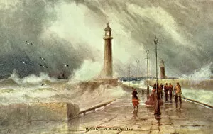 Rain Gallery: A Rough Day, Whitby, North Yorkshire