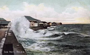 Spray Prints: Rough sea at Beira, Mozambique, East Africa