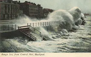 Splash Prints: Rough Sea - Blackpool, Lancashire