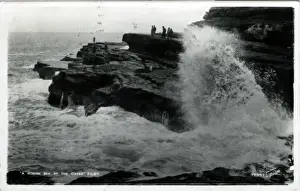 Rough Sea at the Caves, Filey, Yorkshire