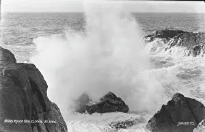 Ives Prints: Rough Sea at Clodgy, St. Ives