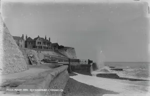 Overcast Prints: Rough Sea at Rottingdean