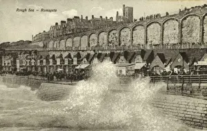 Spray Prints: Rough Seas hit the Waterfront at Ramsgate, Kent