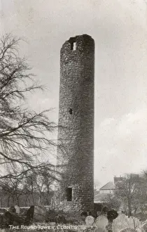 Tombstones Prints: Round Tower, Clones, Ireland
