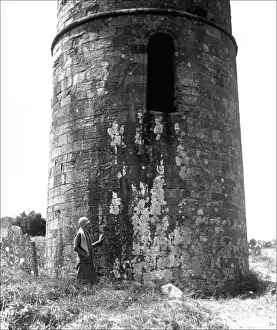 Round tower in Devon countryside