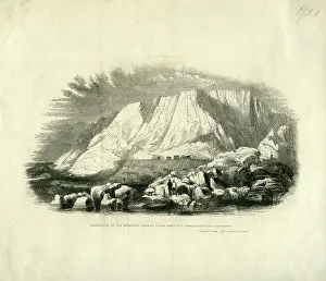 Displacement Prints: Roundown Cliff, Dover since the displacement by gunpowder