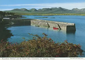 Roundstone Harbour and the Twelve Bens, Connemara, Co Galway