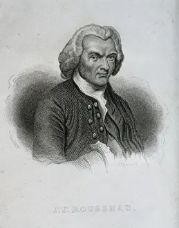 Rousseau Prints: Rousseau, Jean-Jacques (1712-1778). Writer