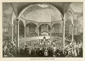 Images Dated 10th October 2007: Rowland Hill preaching in Surrey Chapel, London