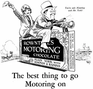 Aug17 Collection: Rowntrees Motoring Chocolate advertisement
