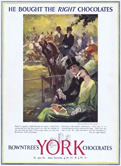 Chocolate Prints: Rowntrees York Chocolate Advert, 1927