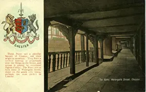 Watergate Prints: The Rows, Watergate Street, Chester, Cheshire