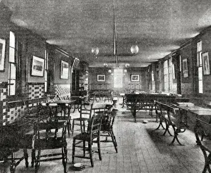 Rowton Prints: Rowton House Reading Room, Vauxhall