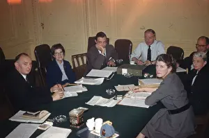 Clockwise Prints: A Royal Aeronautical Society staff meeting in what is t?
