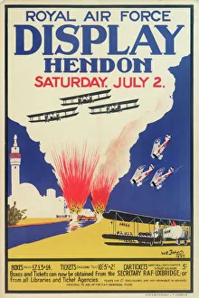 Images Dated 23rd May 2012: Royal Air Force Display Poster, Hendon
