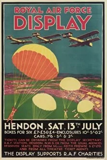 Images Dated 23rd May 2012: Royal Air Force Display Poster, Hendon